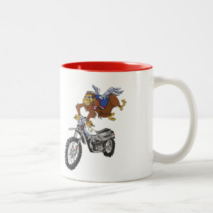 2 Couleurs Tasse 1,0 de cavalier d'aventure de singe de vol