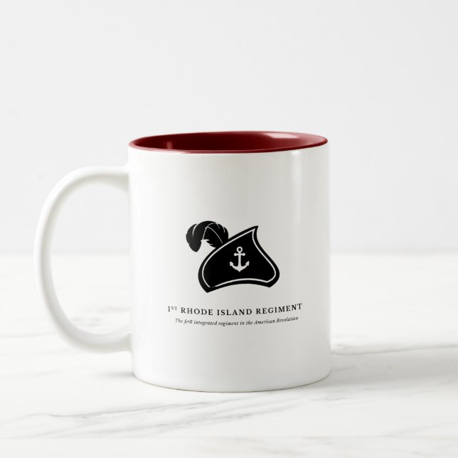 2 Couleurs Tasse — 1er régiment de Rhode Island (Gauche)