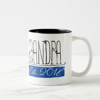 2 Couleurs Tasse 2018 de cadeau d'est de grand-papa