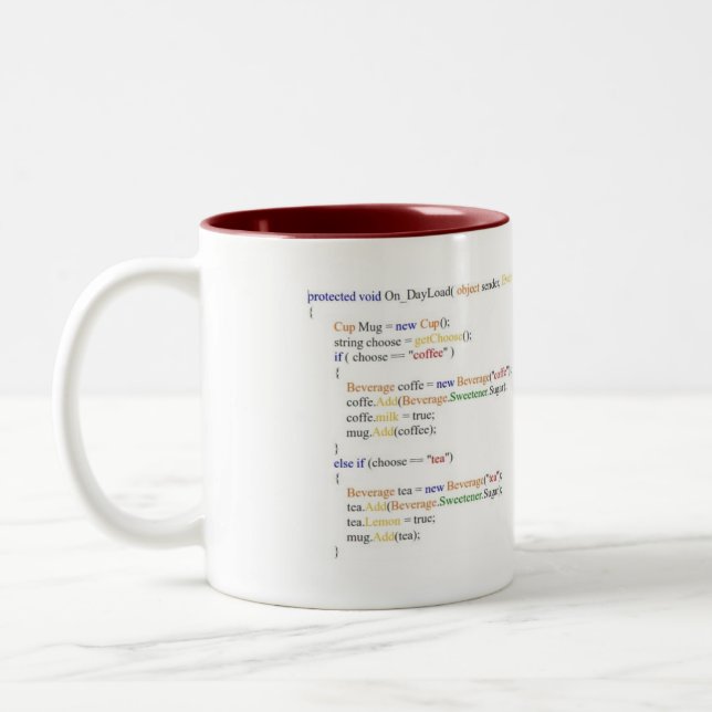 2 Couleurs Tasse 2,0 de programmeur (Gauche)
