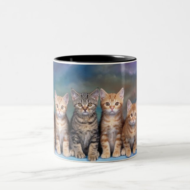 2 Couleurs tasse 325 ml chats (Centre)