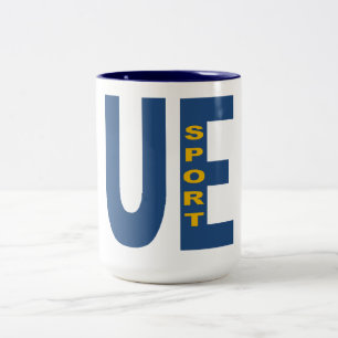 2 Couleurs Tasse  444ml  blanc/marine  EUROPE SPORT