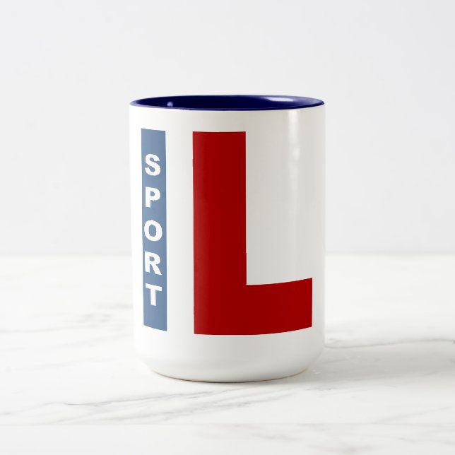 2 Couleurs Tasse  444ml  blanc/marine  ILLINOIS SPORT (Centre)