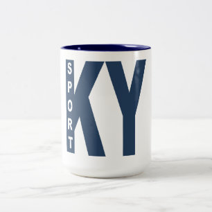 2 Couleurs Tasse 444ml blanc/marine KENTUCKY SPORT