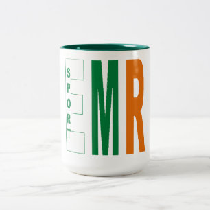 2 Couleurs Tasse 444ml blanc/ vert EMILIE ROMAGNA ITALIE