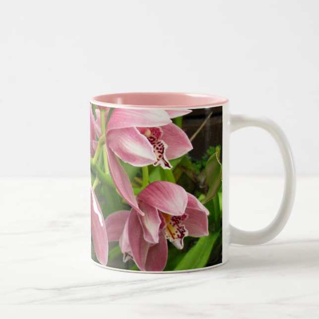 2 Couleurs Tasse 7 d'orchidée (Droit)