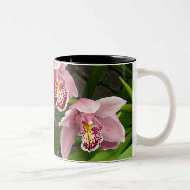 2 Couleurs Tasse 8 d'orchidée (Droit)