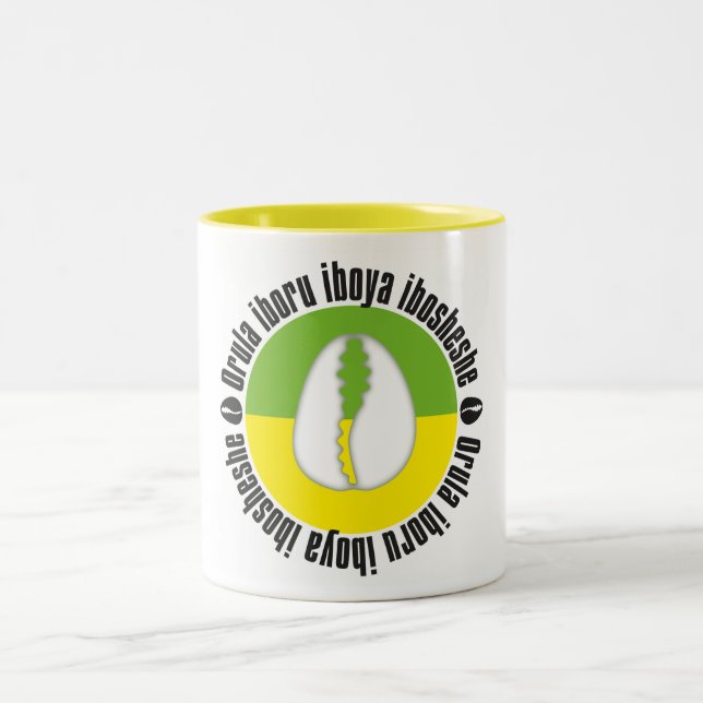 2 Couleurs Tasse A2 pour le babalawo (Centre)