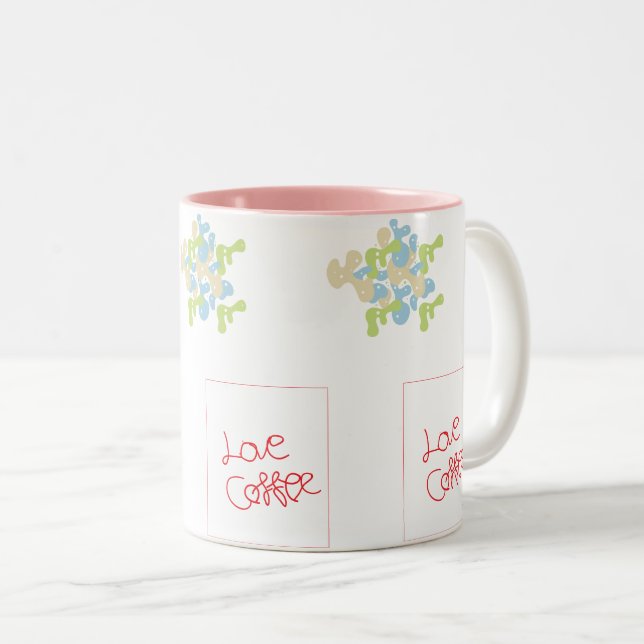 2 Couleurs tasse à café (Devant droit)