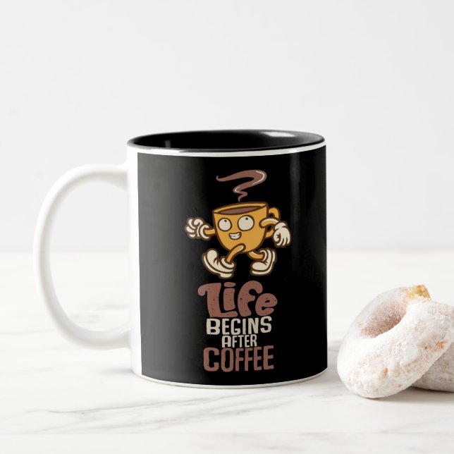 2 Couleurs Tasse à café (Avec donut)