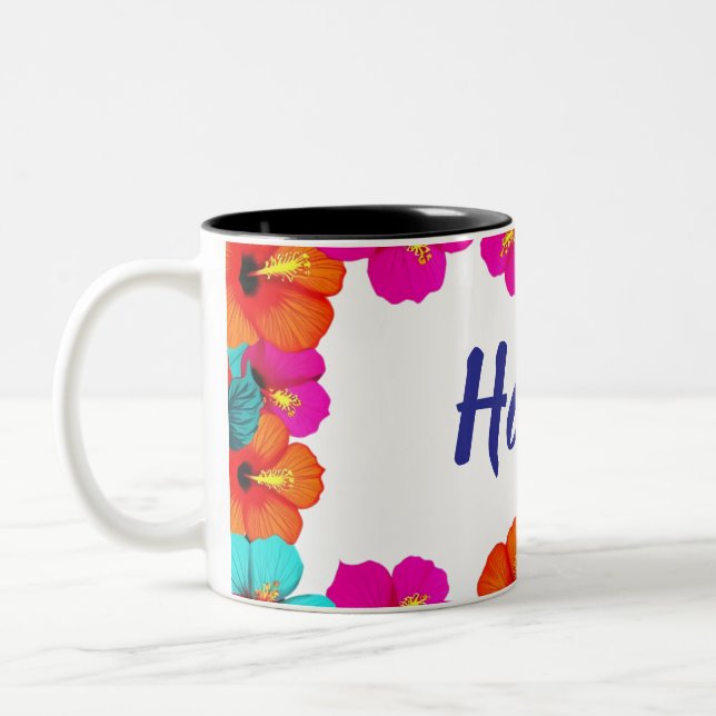 2 Couleurs Tasse à café à deux tons personnalisable (Gauche)