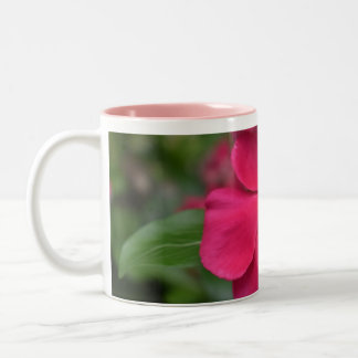 2 Couleurs Tasse à café à fleurs teintées de rose