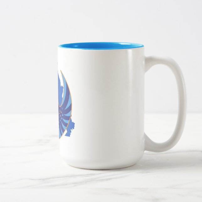 2 Couleurs Tasse à café Alliance Blue Wing  (Droit)