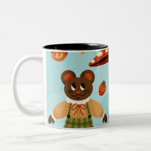 2 Couleurs Tasse à café au design autocollant classique