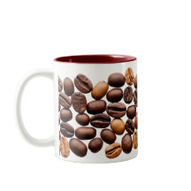 Tasse à café aux haricots stylée