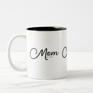 2 Couleurs Tasse à café bicolore pour la fête des mères
