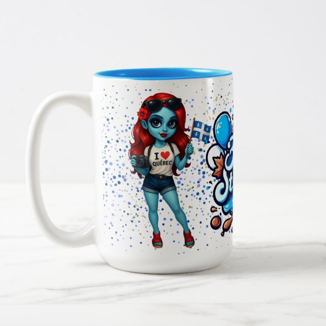 2 Couleurs Tasse à café | Bonne St-Jean (Gauche)