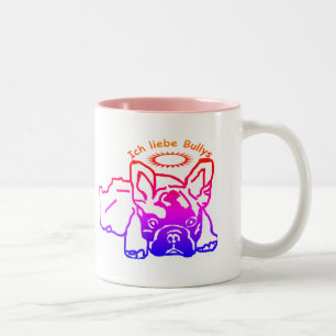 2 Couleurs Tasse à café bouledogue français