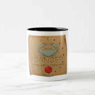 2 Couleurs Tasse à café - Cancer - Zodiaque