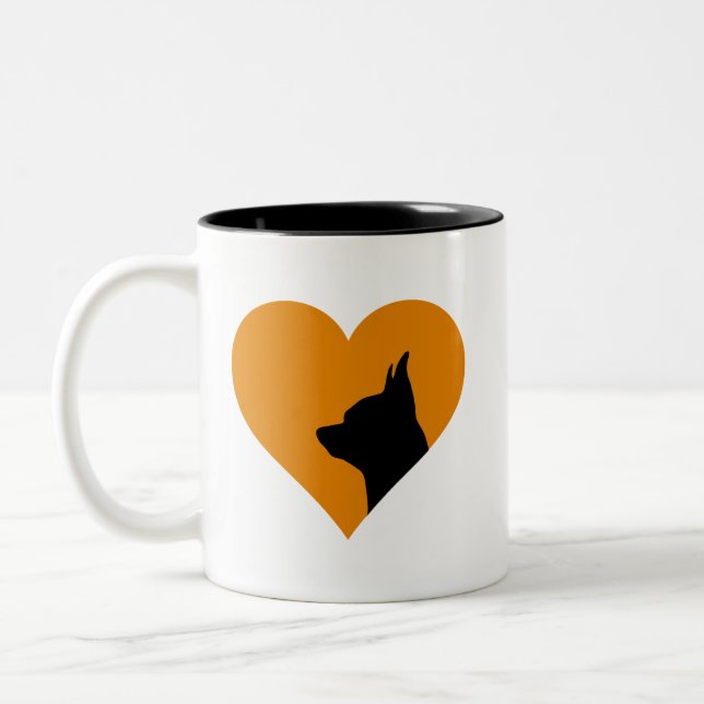 2 Couleurs Tasse à café Chihuahua (Gauche)