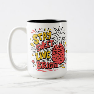 2 Couleurs Tasse à café Coupe tropicale mignonne d'été