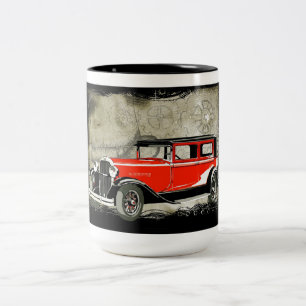 2 Couleurs Tasse à café de voiture ancienne