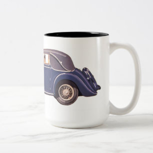2 Couleurs Tasse à café de voiture ancienne