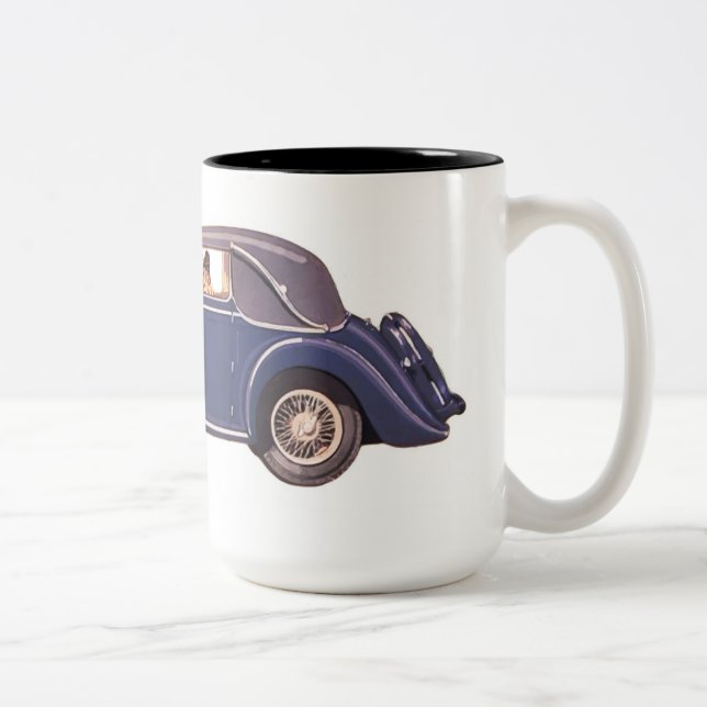 2 Couleurs Tasse à café de voiture ancienne (Droit)
