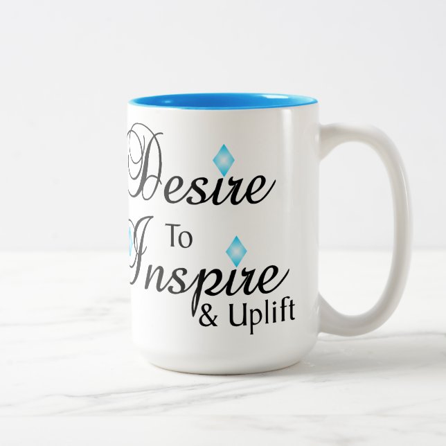 2 Couleurs Tasse à café Désir d'inspirer (Droit)