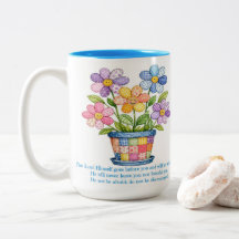 Tasse à café deux tons Deutéronome 31:8