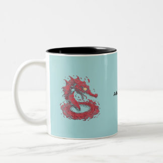 2 Couleurs Tasse à café Dragon de la Mer Rouge
