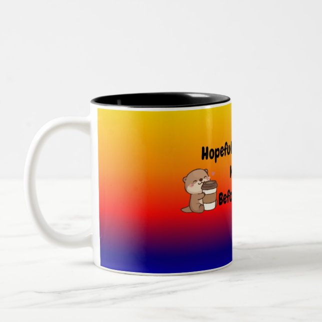 2 Couleurs Tasse à café drôle (Gauche)