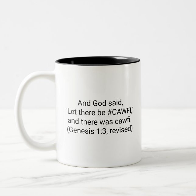 2 Couleurs Tasse à café drôle et inspirant (Gauche)