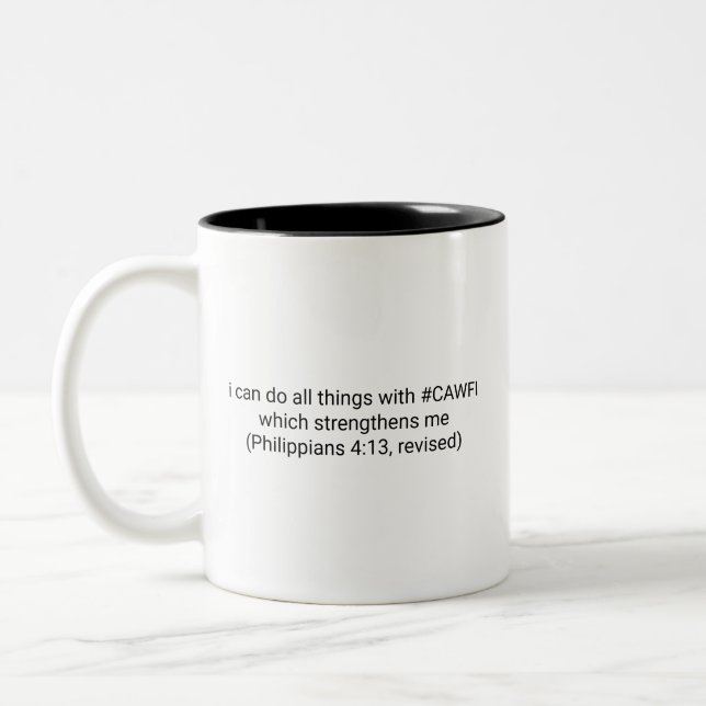 2 Couleurs Tasse à café drôle et inspirant (Gauche)