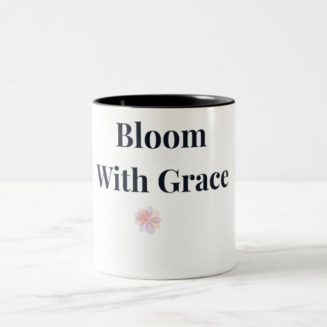2 Couleurs Tasse à café florale Bloom With Grace (Centre)