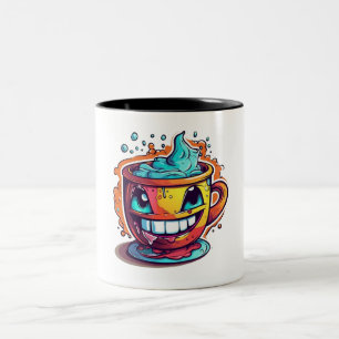 2 Couleurs Tasse à café folle