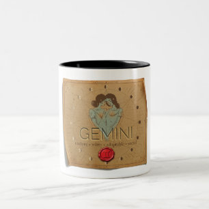 2 Couleurs Tasse à café - Gémeaux - Zodiaque
