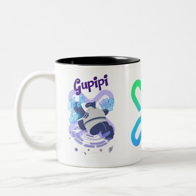 2 Couleurs Tasse à café Gupipi (Gauche)
