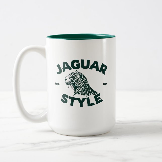 2 Couleurs Tasse à café Jaguar (Gauche)