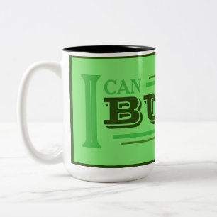 2 Couleurs Tasse à café 'Je peux le construire' (vert)