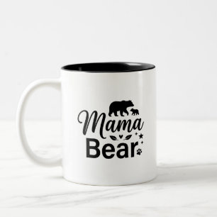 2 Couleurs Tasse à café maman ours colorée Deux tons élégants