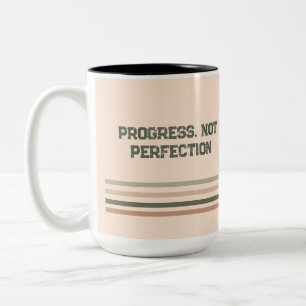 2 Couleurs Tasse à café Motivation Rétro – Nom personnalisé