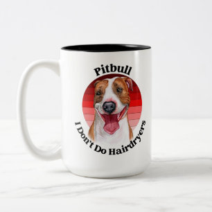 2 Couleurs Tasse à café Pitbull drôle citation Deux-Tons