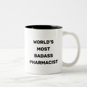 2 Couleurs Tasse à café pour le pharmacien le plus badass du