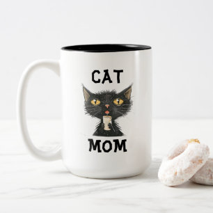 2 Couleurs Tasse à café pour maman de chat