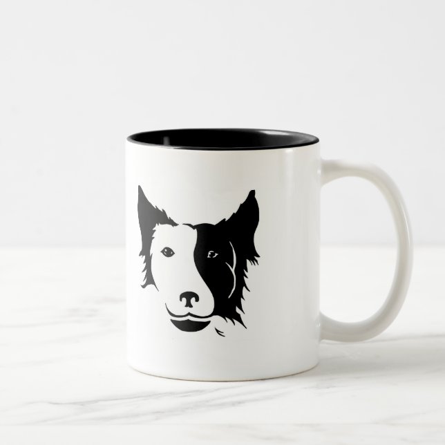 2 Couleurs Tasse à café pour maman de chien (Droit)