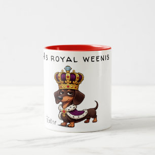 2 Couleurs Tasse à café Roi Renard Couronné