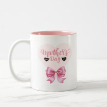 Tasse à café Ruban Rose Fête des Mères