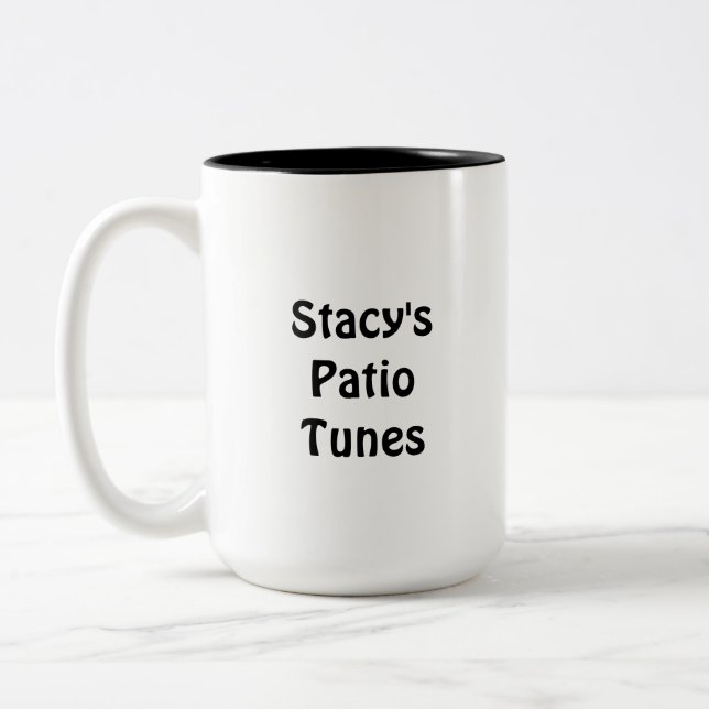 2 Couleurs Tasse à café Stacy's Patio Tunes (Gauche)
