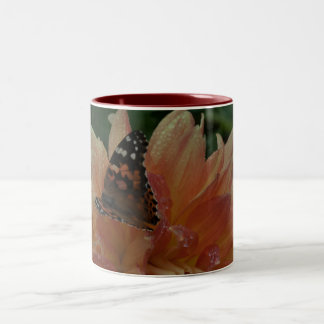 2 Couleurs Tasse à café Tache de papillon